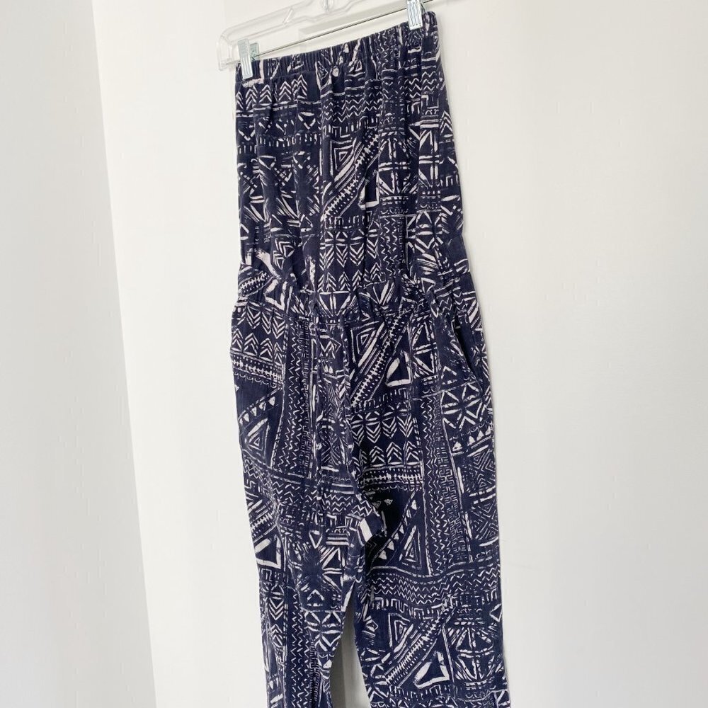 Madewell Blue Kingston Patterened Cover-Up Jumpsuit in Inkspell - Picture 4 of 9